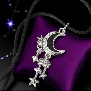 5 For $25💫Celestial Cosmic Moon and Stars Pendant